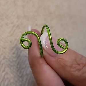 π₯LAST ONEπ₯ Green Spiral Adjustable Ring